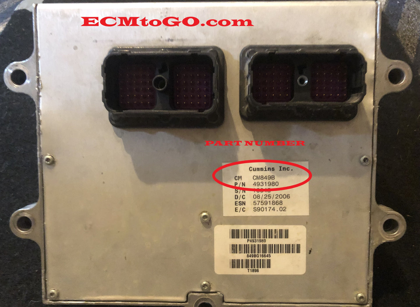 2007.5-2009 DODGE RAM TRUCK 2500 3500 4500 CUMMINS DIESEL 6.7 LITER ECM ENGINE COMPUTER REPAIR SERVICE OF YOUR MODULE-REQUIRES REMOVING MODULE AND SENDING IT TO US